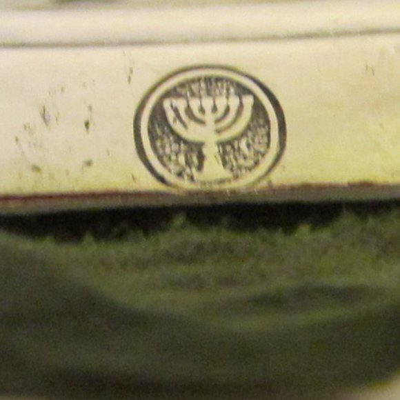 Ellis Barker England Silver Candle Holders Pair Marked Symbolized - Picture 12 of 12